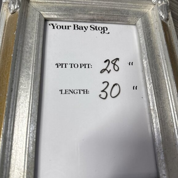 Susan Graver Women's Top Size Plus 3X Royal Blue Beaded V Neck Short Sleeves - Picture 4 of 5